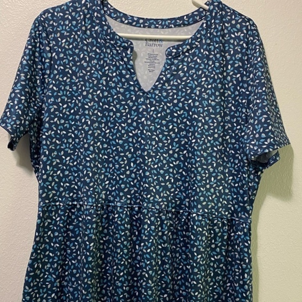 Croft And Barrow Dress‎ Women’s Size Large Blue - Picture 4 of 8